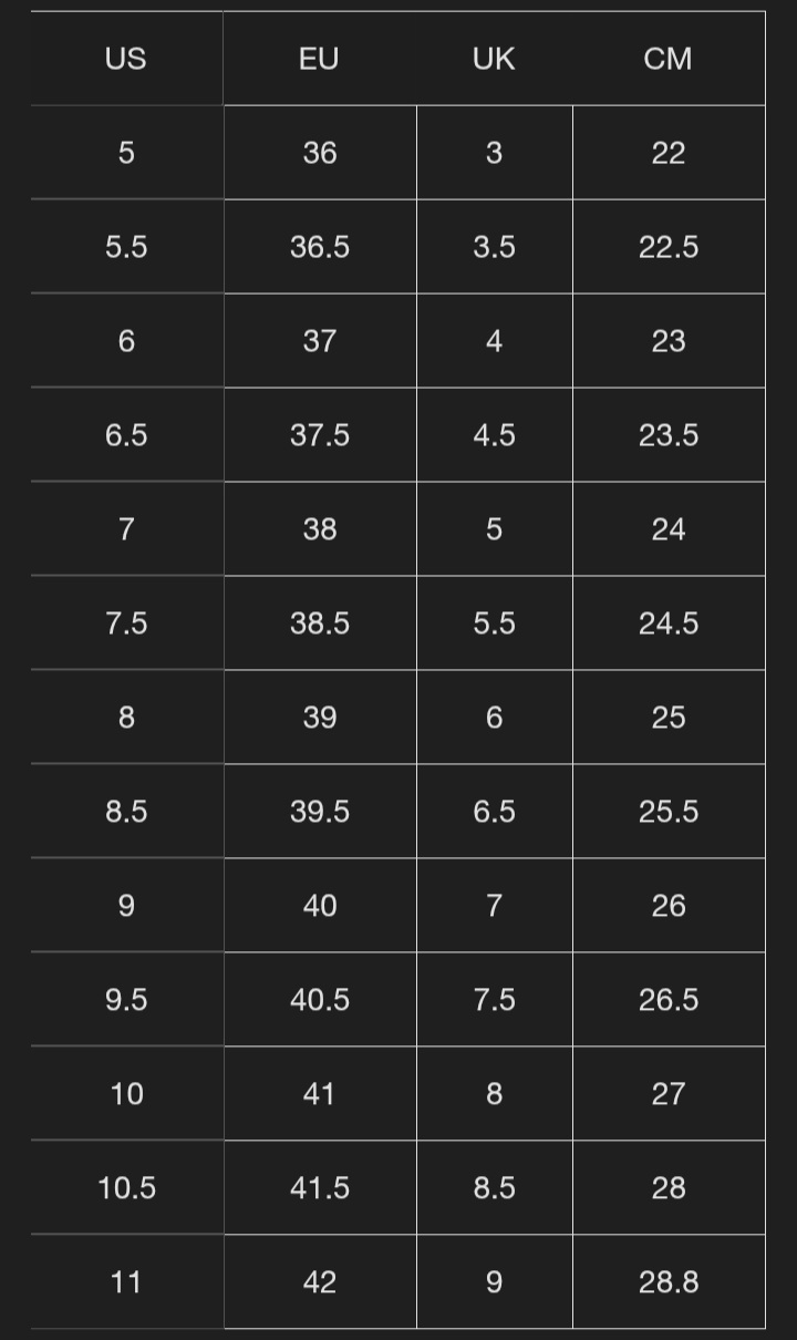 جدول انتخاب سایز بوت زنانه THERMOBALL™ Lace Up Waterproof برند The North Face